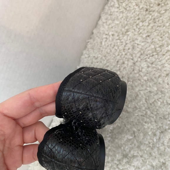 fibi & clo New York- Quilted Ballet Jeweled Ballet Flats size 7 - Picture 6 of 7